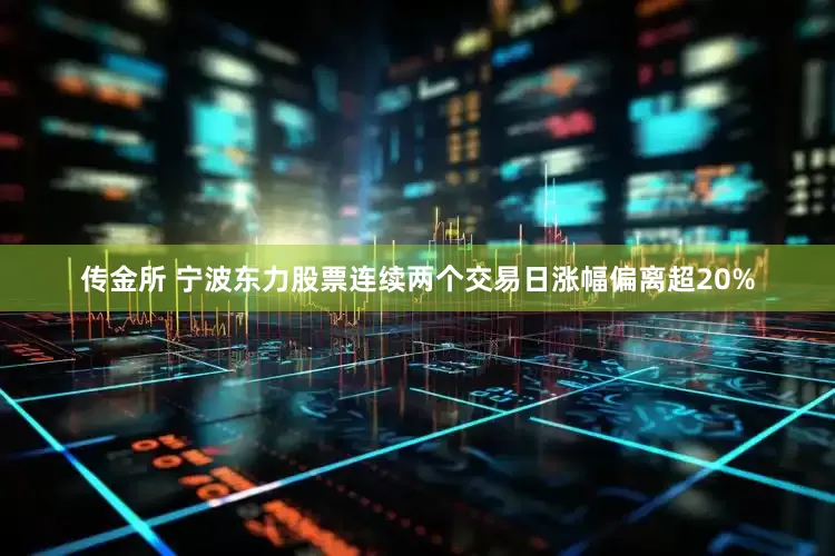 传金所 宁波东力股票连续两个交易日涨幅偏离超20%